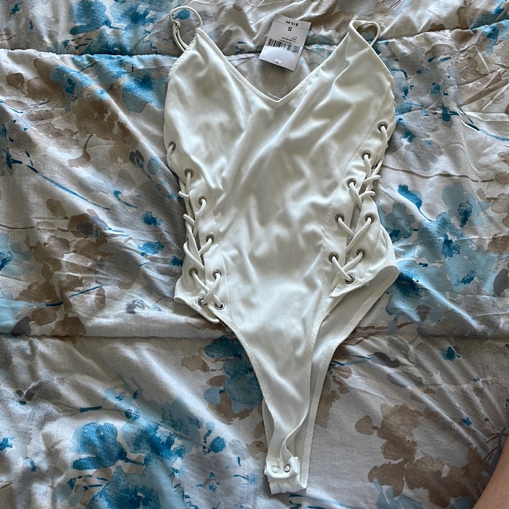 Never worn forever 21 Cross up bodysuit